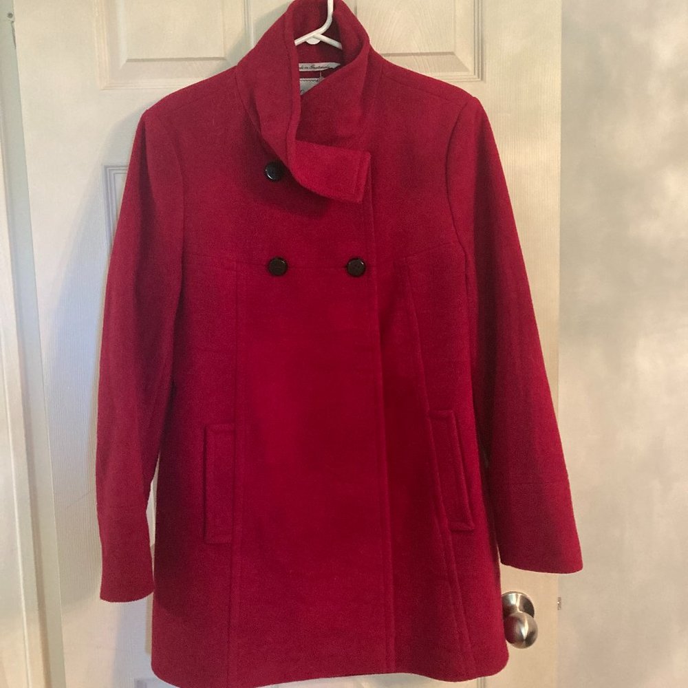Larry Levine Beautiful Red Wool Jacket - Euc